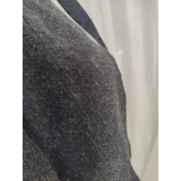 Lilla P 100% cashmere shrug cardigan open front gray grey - Picture 3 of 9